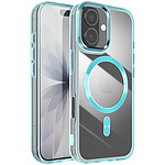Avizar Coque pour iPhone 17 Collection Cristal Color Compatible MagSafe Turquoise