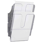 DURABLE Kit présentoir mural 'FLEXIPLUS 2' A4 Vertical Cap 23mm Transparent