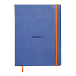 CLAIREFONTAINE RHODIARAMA Carnet souple SAPHIR 19x25cm ligné 160p papier ivoire 90g fermeture élastique