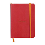 CLAIREFONTAINE RHODIARAMA Carnet souple COQUELICOT 10,5x14,8cm ligné 144p papier 90g fermeture élastique