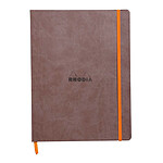 CLAIREFONTAINE RHODIARAMA Carnet souple CHOCOLAT 19x25cm ligné 160p papier 90g fermeture élastique CLAIREFONTAINE RHODIARAMA Carnet souple CHOCOLAT 19x25cm ligné 160p papier 90g fermeture élastique