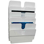DURABLE Kit présentoir mural 'FLEXIPLUS 6' A4 à l'italienne Cap 23mm transparent