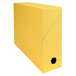 EXACOMPTA Boite transfert Dos 90mm papier toilé - Jaune x 5