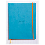 CLAIREFONTAINE RHODIARAMA Carnet souple TURQUOISE 19x25cm ligné 160p papier 90g fermeture élastique CLAIREFONTAINE RHODIARAMA Carnet souple TURQUOISE 19x25cm ligné 160p papier 90g fermeture élastique