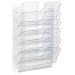 DURABLE Kit présentoir mural 'FLEXIPLUS 6' A4 à l'italienne Cap 23mm Transparent