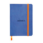 CLAIREFONTAINE RHODIARAMA Carnet souple SAPHIR 10,5x14,8cm ligné 144p papier 90g fermeture élastique