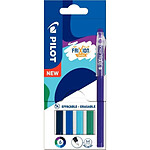 PILOT Pochette de 6 rollers frixion ball stick tons froids