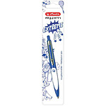 HERLITZ Stylo à bille rétractable my.pen, bleu/blanc