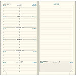 EXACOMPTA Recharge agenda Espace 17 9x17,5 cm reliure brochée cousue Janvier à Décembre