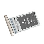 Samsung Tiroir carte Dual nano SIM pour Galaxy S23 et S23 Plus Pièce Original Beige