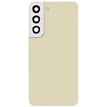 Clappio Cache Batterie de Remplacement pour Galaxy S22 avec Adhésif Intégré Beige