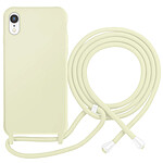 Moxie Coque pour iPhone XR en TPU Premium Color Lace avec Cordon Tour de Cou Vert pâle