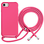 Moxie Coque pour iPhone 7 / 8 en TPU Premium Color Lace avec Cordon Tour de Cou Fuchsia Moxie Coque pour iPhone 7 / 8 en TPU Premium Color Lace avec Cordon Tour de Cou Fuchsia