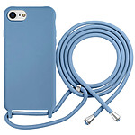 Moxie Coque pour iPhone 7 / 8 en TPU Premium Color Lace avec Cordon Tour de Cou Bleu Moxie Coque pour iPhone 7 / 8 en TPU Premium Color Lace avec Cordon Tour de Cou Bleu