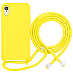 Moxie Coque pour iPhone XR en TPU Premium Color Lace avec Cordon Tour de Cou Jaune