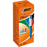 BIC Stylo bille 4 COLOURS MINI Medium Pointe Moyenne 4 Couleurs classiques x 12 BIC Stylo bille 4 COLOURS MINI Medium Pointe Moyenne 4 Couleurs classiques x 12