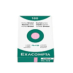 EXACOMPTA Étui de 100 fiches bristol ligné non perforé 75x125mm Rose x 10 EXACOMPTA Étui de 100 fiches bristol ligné non perforé 75x125mm Rose x 10