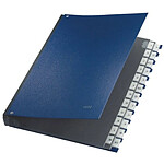 LEITZ Trieur, A4, A-Z, 24 compartiments, plastique, bleu LEITZ Trieur, A4, A-Z, 24 compartiments, plastique, bleu