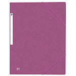OXFORD Chemise 3 Rabats et Elastique Top File A4 Carton Violet x 50 OXFORD Chemise 3 Rabats et Elastique Top File A4 Carton Violet x 50