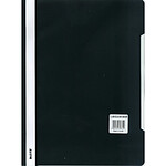 LEITZ Lot de 25 chemise à lamelle Standard A4 PVC Noir