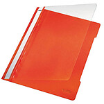 LEITZ Lot de 25 chemise à lamelle Standard A4 PVC Orange