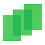 PAVO Paquet de 100 Couvertures Reliure PVC 200 microns A4 Vert Transparent PAVO Paquet de 100 Couvertures Reliure PVC 200 microns A4 Vert Transparent