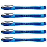 SCHNEIDER Stylo à bille Slider Memo Pointe Extra Large bleu x 5 SCHNEIDER Stylo à bille Slider Memo Pointe Extra Large bleu x 5