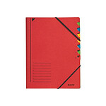 LEITZ Classeur trieur, format A4, 7 compartiments Rouge LEITZ Classeur trieur, format A4, 7 compartiments Rouge