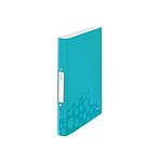 LEITZ Classeur WOW 2 anneaux 25 mm Polypro souple Dos de 32 mm Turquoise