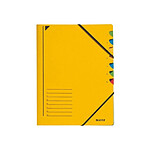 LEITZ Classeur trieur, format A4, 7 compartiments, jaune
