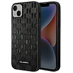 Karl Lagerfeld Coque pour Apple iPhone 14 PU Saffiano Monogram Noir