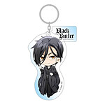 Black Butler: Public School Arc - Porte-clés Pink Sebastian 8 cm