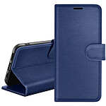 Zanaé Étui Portefeuille pour Samsung J6 Support et Languette Magnétique Bleu nuit