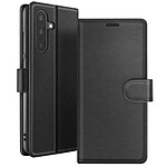 Zanaé Étui Portefeuille pour Samsung A17 Support et Languette Magnétique Noir