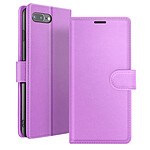 Zanaé Étui Portefeuille pour iPhone 8 Plus / 7 Plus Support et Languette Magnétique Violet