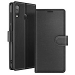 Zanaé Étui Portefeuille pour Samsung A30 Support et Languette Magnétique Noir