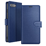 Zanaé Étui Portefeuille pour iPhone 8 Plus / 7 Plus Support et Languette Magnétique Bleu nuit Zanaé Étui Portefeuille pour iPhone 8 Plus / 7 Plus Support et Languette Magnétique Bleu nuit