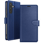 Zanaé Étui Portefeuille pour Samsung A17 Support et Languette Magnétique Bleu nuit