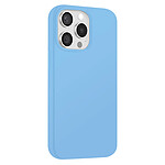 Moxie Coque Antichoc Premium pour iPhone 15 Pro Collection Color Skin en TPU Bleu ciel