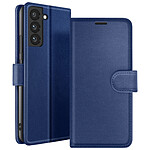 Zanaé Étui Portefeuille pour Samsung Galaxy S22 Support et Languette Bleu nuit