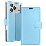 Zanaé Étui Portefeuille pour iPhone 17 Pro Max avec Support et Languette Magnétique Bleu clair Zanaé Étui Portefeuille pour iPhone 17 Pro Max avec Support et Languette Magnétique Bleu clair