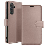 Zanaé Étui Portefeuille pour Galaxy S23 FE Fonction Support et Languette Magnétique Taupe