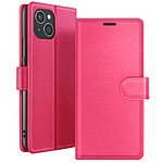 Zanaé Étui Portefeuille pour Apple iPhone 15 Plus Support et Languette Fuchsia