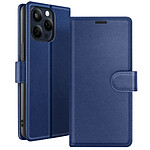 Zanaé Étui Portefeuille pour iPhone 15 Pro Max avec Support et Languette Magnétique Bleu nuit Zanaé Étui Portefeuille pour iPhone 15 Pro Max avec Support et Languette Magnétique Bleu nuit
