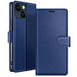 Zanaé Étui Portefeuille pour iPhone 14 Support et Languette Magnétique Bleu nuit Zanaé Étui Portefeuille pour iPhone 14 Support et Languette Magnétique Bleu nuit