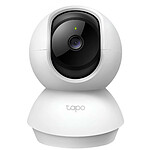 Tapo Caméra WiFi Intérieure Rotative 360° avec Détection de Mouvement 2K Blanc