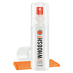 WHOOSH Pack de Spray Nettoyant Ecran 80 ml avec Chiffon Microfibre Transparent