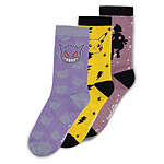 Pokémon - Pack 3 paires de chaussettes Pokémon Crew 43-46 Pokémon - Pack 3 paires de chaussettes Pokémon Crew 43-46