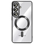Avizar Coque pour Galaxy S26 Plus MagSafe Souple Antichocs avec Contour Chromé Noir transparent