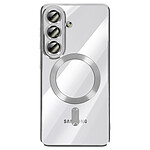 Avizar Coque pour Galaxy S26 MagSafe Souple Antichocs avec Contour Chromé Argent